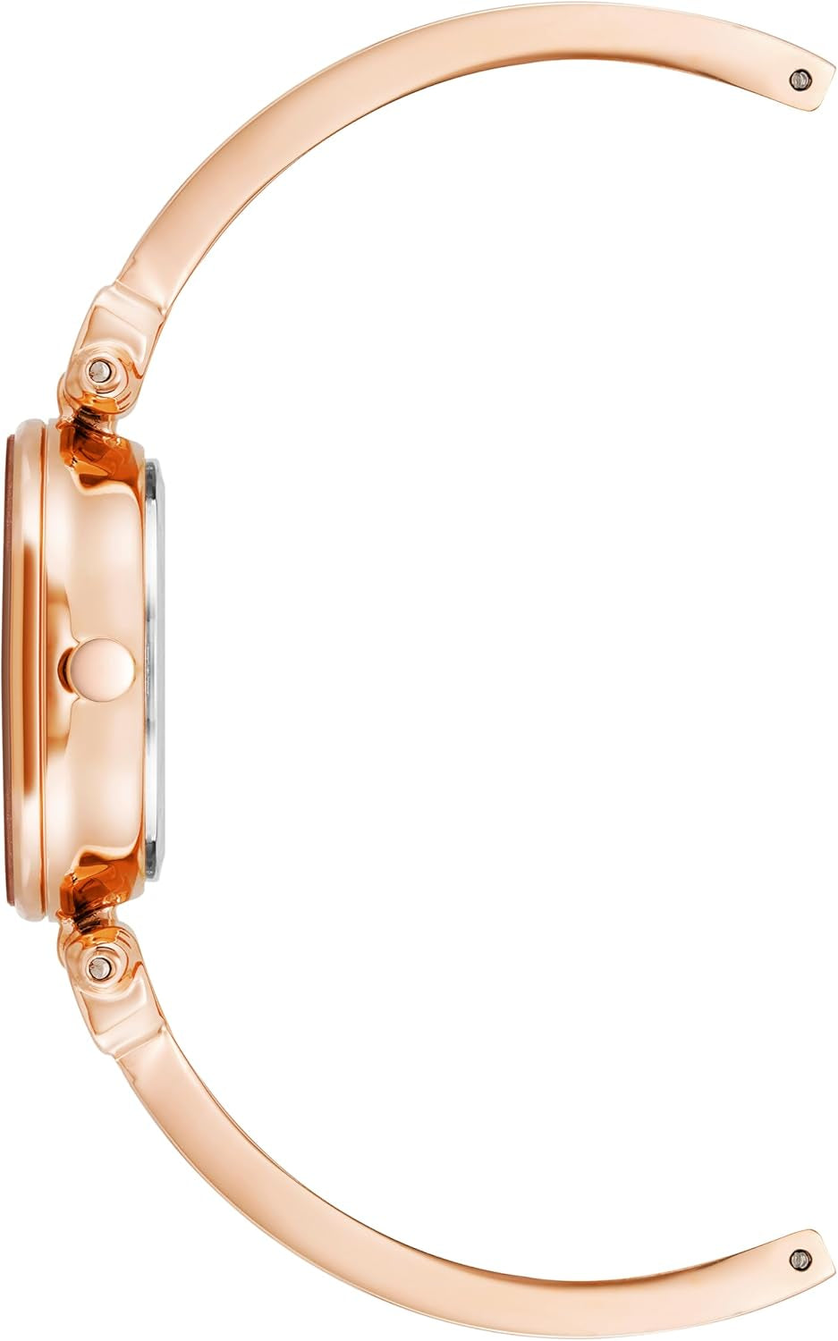 Elevate Your Style with the Women's Genuine Diamond Dial Bangle Watch in Elegant White and Rose Gold